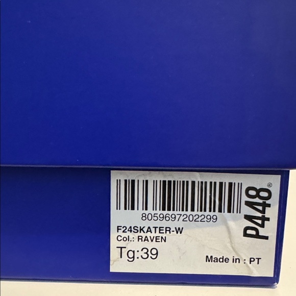 NIB P448 Black and black and shimmery High-Top Sneakers size 39 - Picture 11 of 11